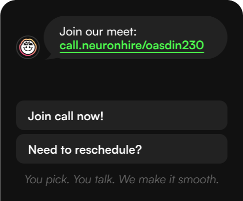 You Interview, We Support